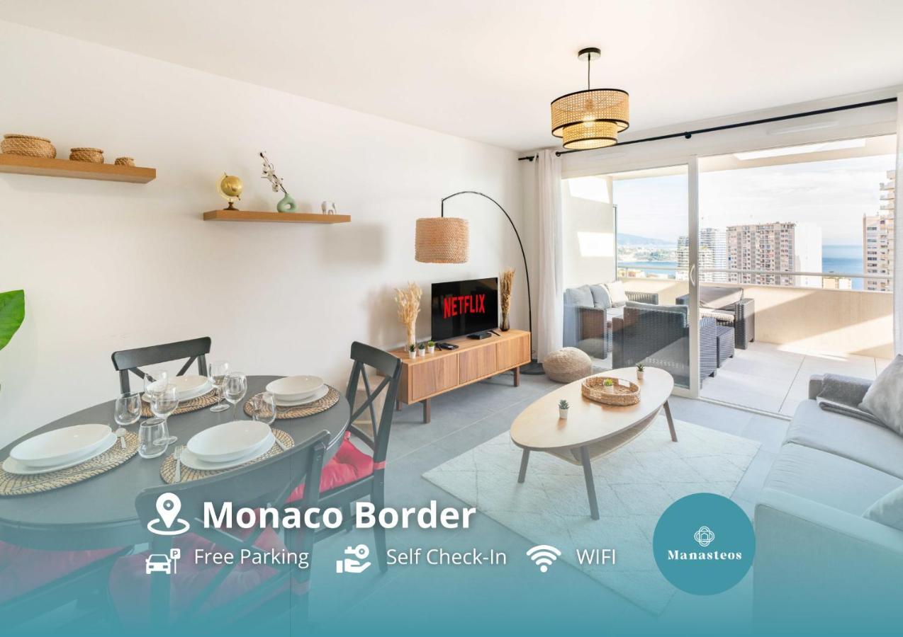 5Mn Monaco - Terrasse Vue Mer - Parking - Be Beausoleil Exterior photo